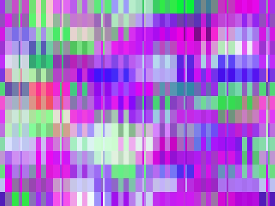 geometric square pixel pattern abstract background in purple pink blue green by Timmy333