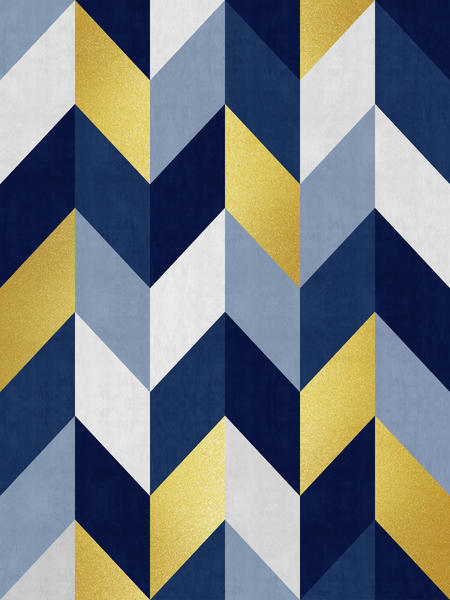 Geometric and golden chevron by Vitor Costa