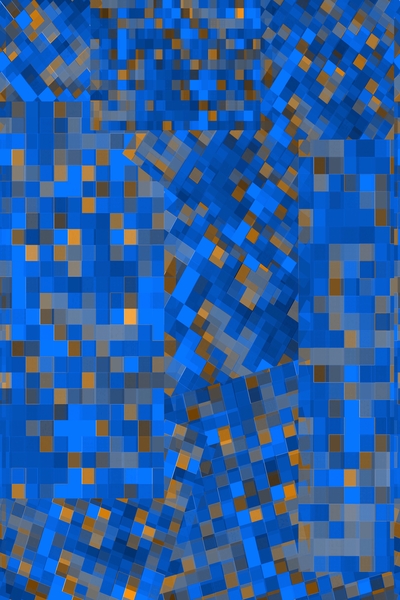 graphic design pixel geometric square pattern abstract background in blue yellow by Timmy333