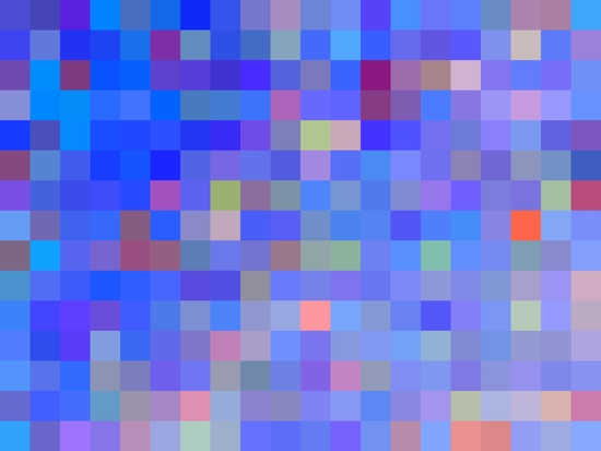 geometric square pixel pattern abstract in blue and pink by Timmy333