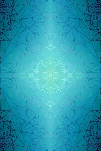 fractal graphic design geometric symmetry line pattern abstract background in blue by Timmy333