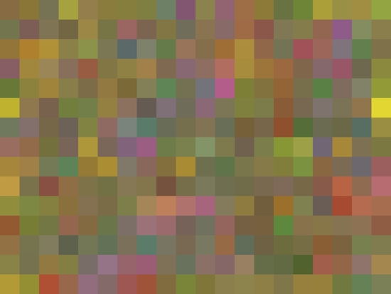 geometric square pixel pattern abstract in green pink yellow by Timmy333