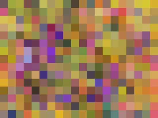 geometric square pixel pattern abstract in yellow green purple by Timmy333