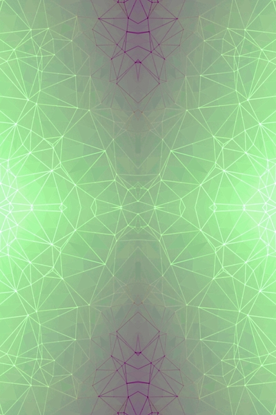 fractal graphic design geometric symmetry line pattern abstract background in green by Timmy333