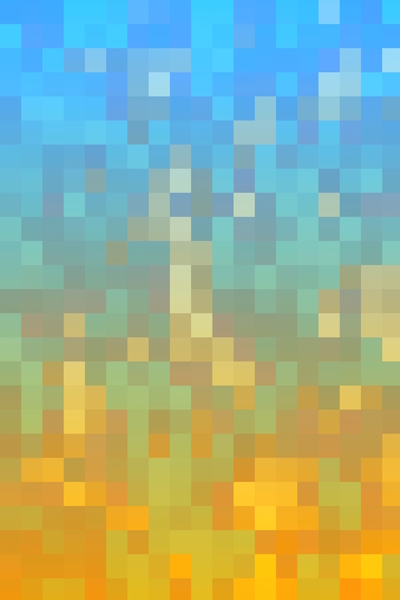 geometric pixel square pattern abstract background in yellow blue by Timmy333