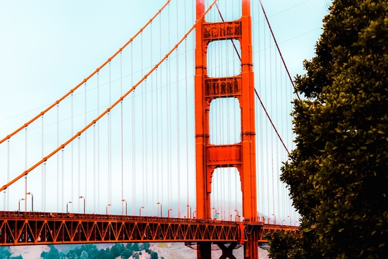 Closeup bridge at Golden Gate Bridge, San Francisco, USA by Timmy333