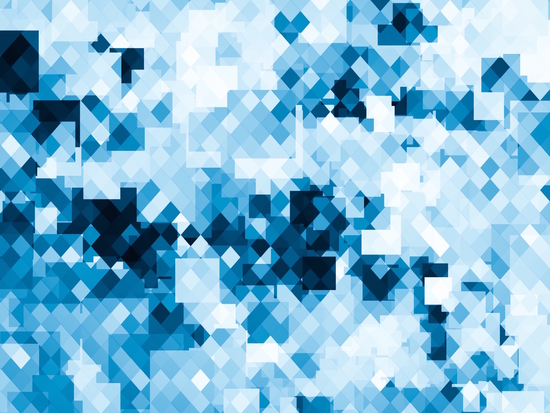 geometric square pixel pattern abstract background in blue by Timmy333