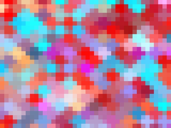 geometric square pixel pattern abstract in pink red blue by Timmy333