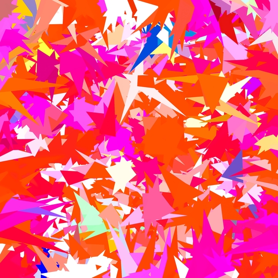 colorful geometric triangle abstract art background in pink purple orange by Timmy333