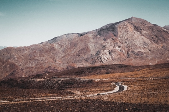 Desert with mountain scenic at Death Valley national park California USA by Timmy333