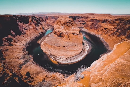 Horseshoe Bend and river view at Arizona USA by Timmy333