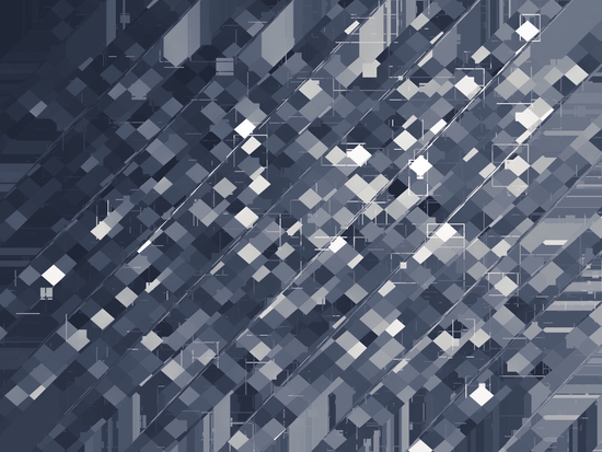 geometric square pixel pattern abstract background in black and white by Timmy333