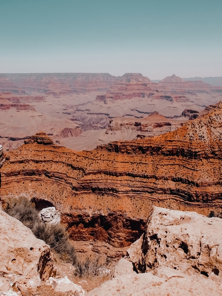 Desert view at Grand Canyon national park Arizona USA by Timmy333