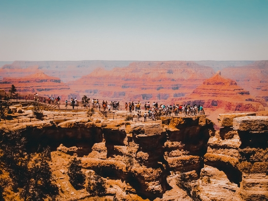 Desert mountain view at Grand Canyon national park Arizona USA by Timmy333