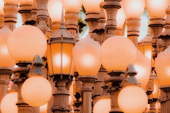 closeup Urban Light LACMA Los Angeles California USA by Timmy333