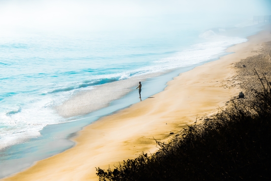 sandy beach blue wave at Point Mugu State Park, California, USA by Timmy333