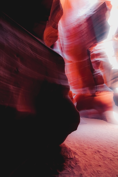 Sandstone cave abstract at Antelope Canyon Arizona USA by Timmy333