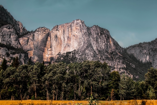 Mountains with blue sky at Yosemite national park California USA by Timmy333