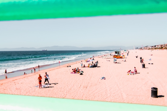 Summer beach at Manhattan beach California USA by Timmy333