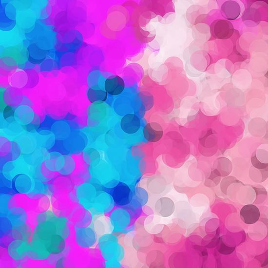 pink and blue painting circle abstract background by Timmy333