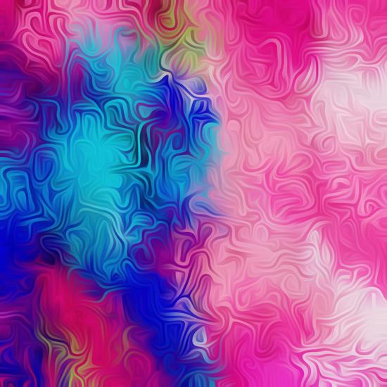 pink blue and green painting abstract background by Timmy333