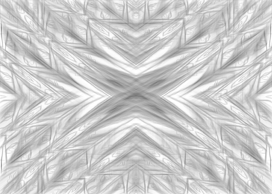 psychedelic drawing symmetry graffiti art abstract pattern in black and white by Timmy333