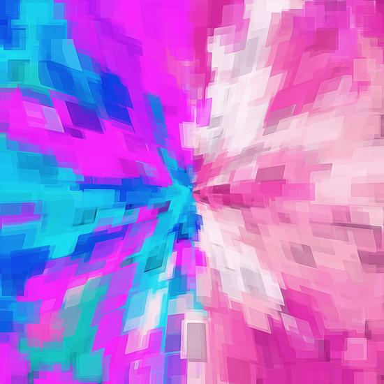 pink and blue square pattern painting abstract background by Timmy333