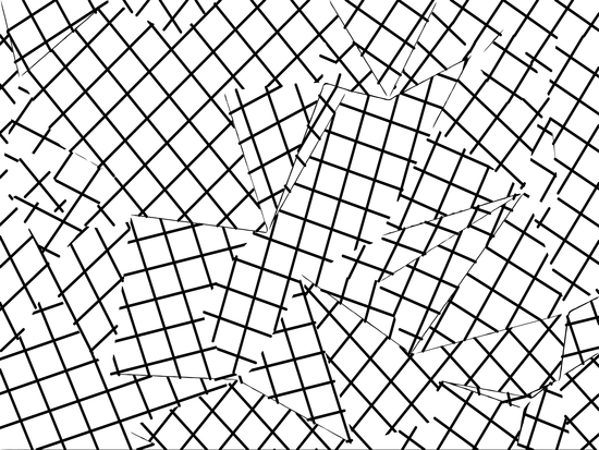 geometric square shape line pattern abstract background in black and white by Timmy333