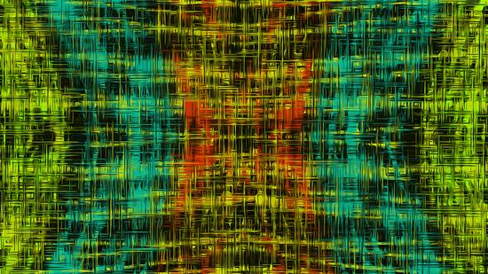 orange blue yellow and green line pattern abstract background by Timmy333