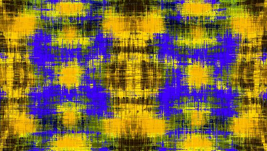 yellow purple and black plaid pattern abstract background by Timmy333