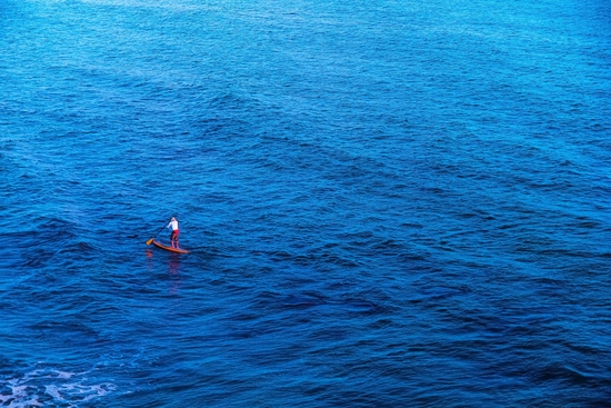 surfing with blue ocean by Timmy333