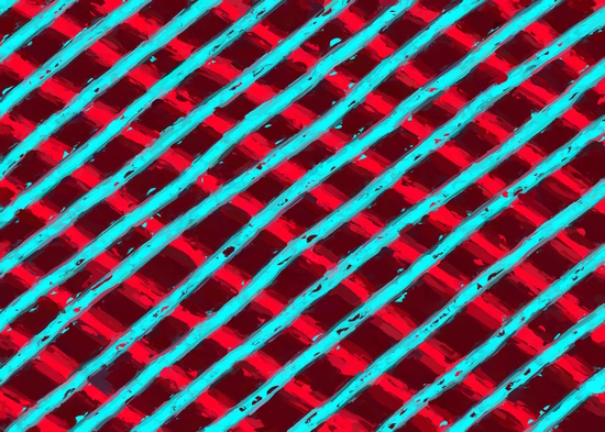 line pattern painting abstract background in red and blue by Timmy333