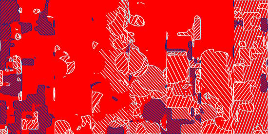 graffiti drawing and painting abstract in red and blue by Timmy333