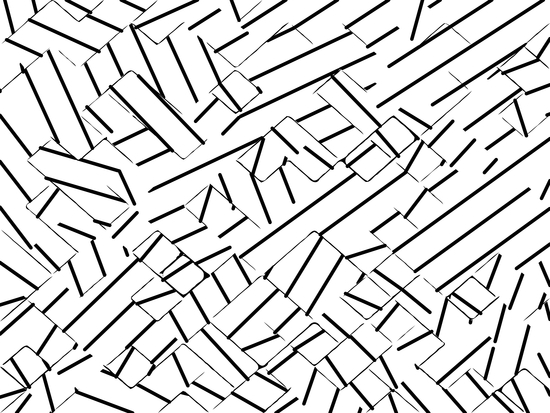 geometric line abstract pattern abstract in black and white by Timmy333