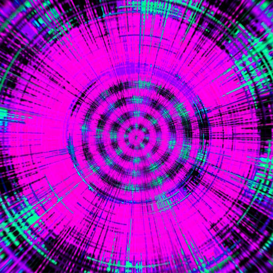 pink black and blue circle pattern abstract background by Timmy333