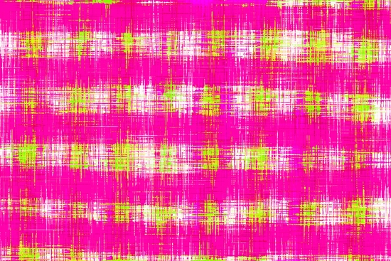 plaid pattern graffiti painting abstract in pink and yellow by Timmy333