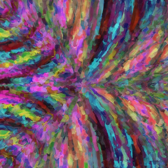 psychedelic splash painting texture abstract in pink blue yellow by Timmy333