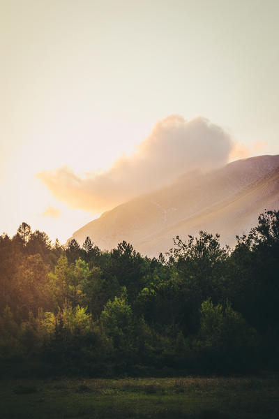 Mountains in the background IX by Salvatore Russolillo