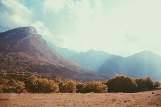 Mountains in the background v by Salvatore Russolillo