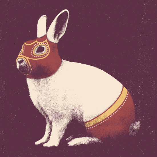 Lapin Catcheur (Rabbit Wrestler) by Florent Bodart - Speakerine