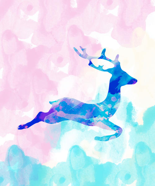 Abstract Deer by Amir Faysal