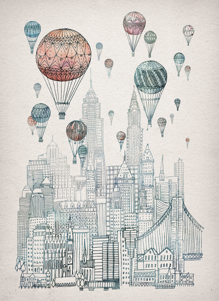 Voyages Over New York by David Fleck