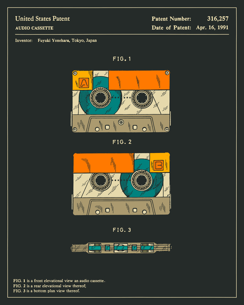 CASSETTE PATENT by Jazzberry Blue