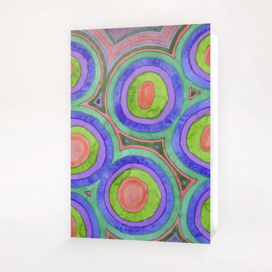 Spreading Love Circle Pattern Greeting Card & Postcard by Heidi Capitaine