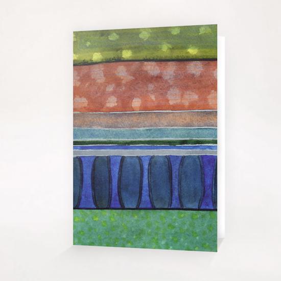 The Blue Balustrade Greeting Card & Postcard by Heidi Capitaine