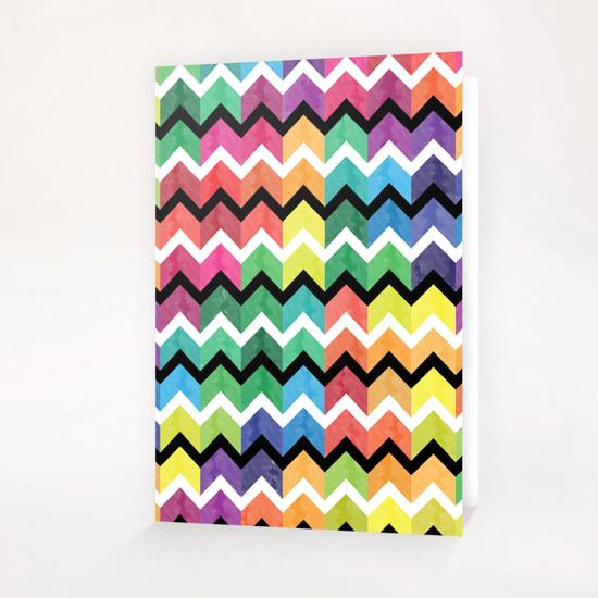 Lovely Chevron X 0.3 Greeting Card & Postcard by Amir Faysal