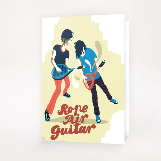 ROPE AIR GUITAR Greeting Card & Postcard by Francis le Gaucher