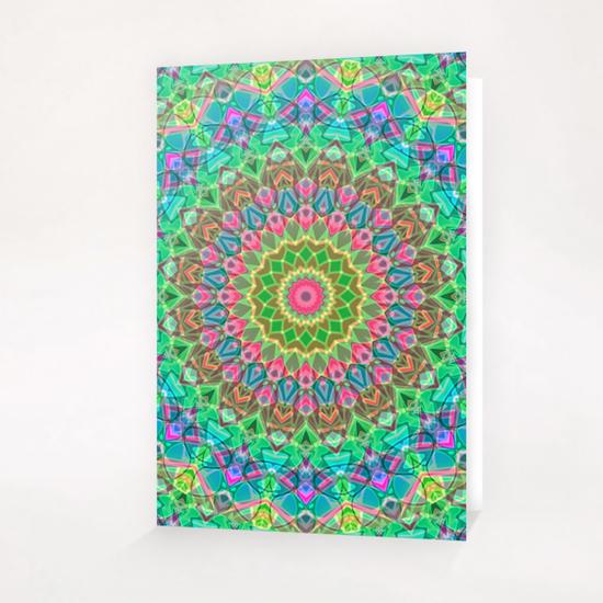 Geometric Mandala G18 Greeting Card & Postcard by MedusArt