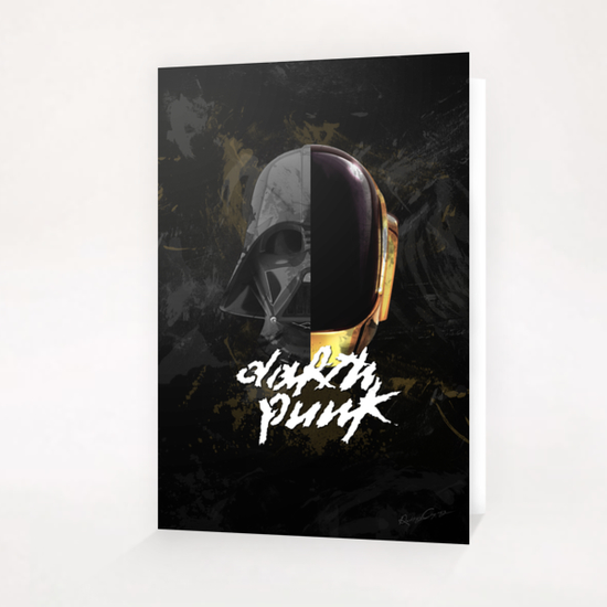 Darth Punk Greeting Card & Postcard by Roberto Caporilli