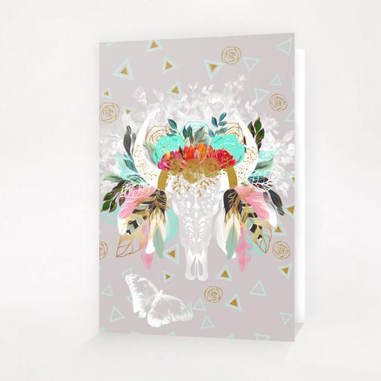 Skull fantasy boho Greeting Card & Postcard by mmartabc